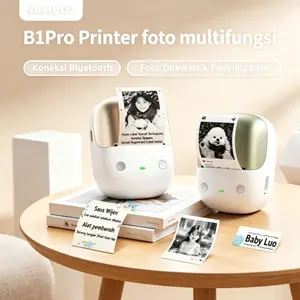 NIIMBOT B2Pro Printer Label Thermal Bluetooth 300DPI HD untuk Journal Kosmetik Sticker Foto Dapur UMKM Portable