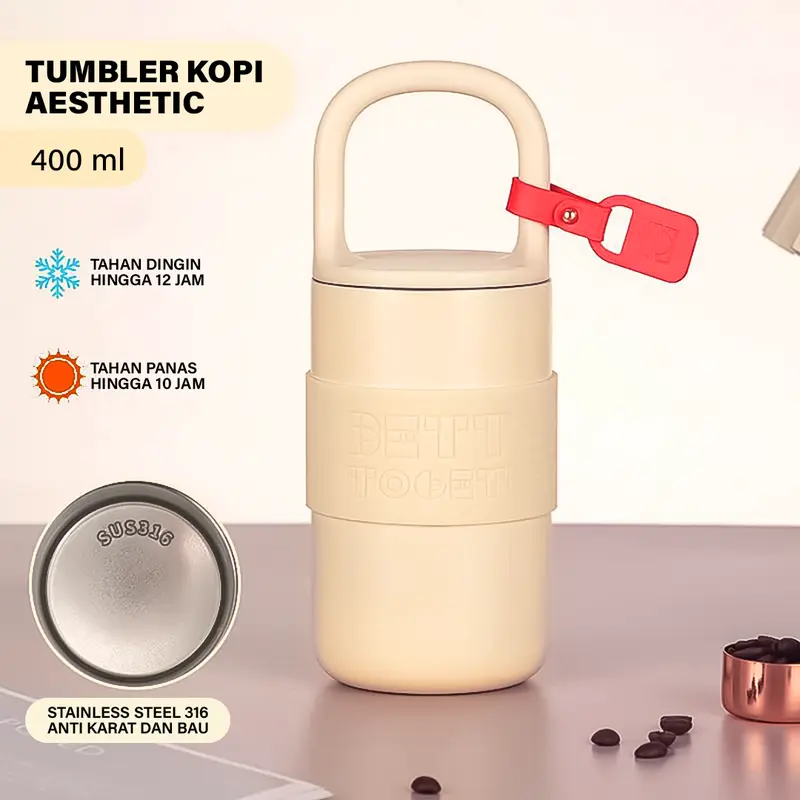LDD-Tumbler Botol Minum Aesthetic Lucu 650ML Anti Tumpah dan Tahan Dingin Stainless Steel 316 1