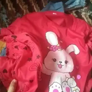 Setelan baju tidur celana panjang anak perempuan Fashion