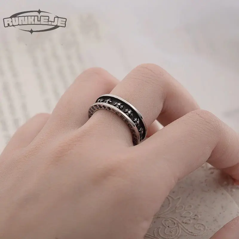 XILO CH RING / CINCIN SALIB / CROSS RING ROYAL KNIGHTS RING KERAJAAN CINCIN KSATRIA RING SKULL RING CINCIN COUPLE RING KOREAN STYLE RING CINCIN STYLE KOREA CINCIN AESTHETIC RING CINCIN TITANIUM STAINLESS CINCIN PRIA CINCIN WANITA HIPHOP PUNK RING 1