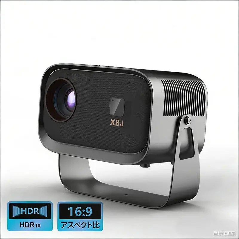 XBJミニプロジェクター4 Kプロジェクター360度回転FHD 350Ansi 1080 P