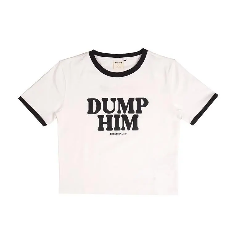 3Second Women's T-Shirt Cropped Top "Dump Him"  104062422