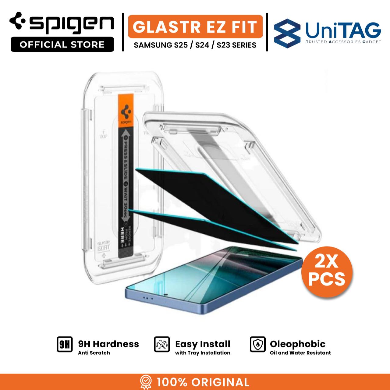 SPIGEN Tempered Glass for Samsung Galaxy S25 S24 S23 Ultra Plus Edge Glas tR EZ Fit Anti Spy Clear HD Anti Gores Protector