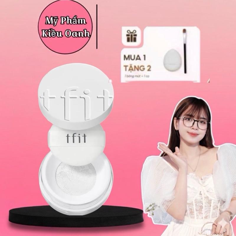   mua 1 tặng 2  Phấn Phủ Khoá Nền Phủ Bột Hỗ Trợ Giảm Dầu Nhờn TFIT 7gram   Không Màu  Tặng kèm cọ + bông mút 