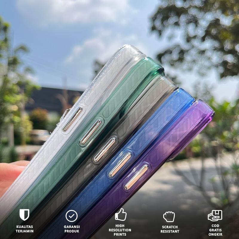 Case Hologram Splash All Type Hp OP** VI*O INF*X RE*LME S*MS*NG IPH*NE X*AOMI TECNO Casing Shimering Acrylic Glossy Tebal Softcase 3