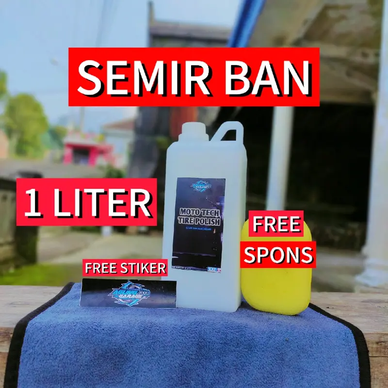 Silikon pengkilap body motor dan mobil, penghitam ban free spons Car 2