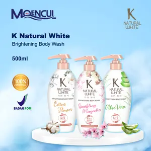 K Natural White Brightening Body Wash 500ml / Aloe Vera / Sparkling Magnolia / Cotton Flower / Moencul