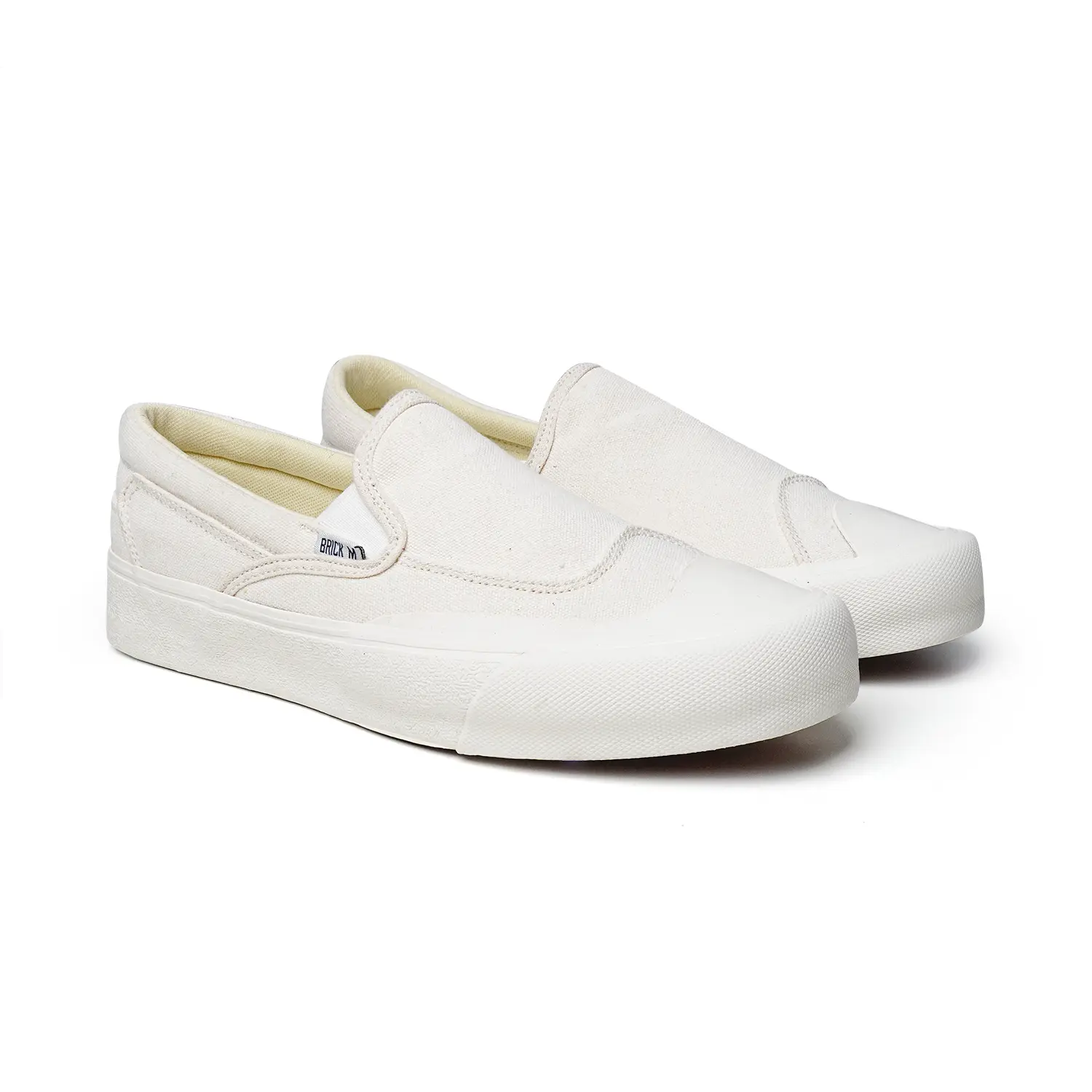 Brick Mansions - Slip On Olimpus Off White Sepatu Sneakers Casual Pria Wanita Flat Shoes