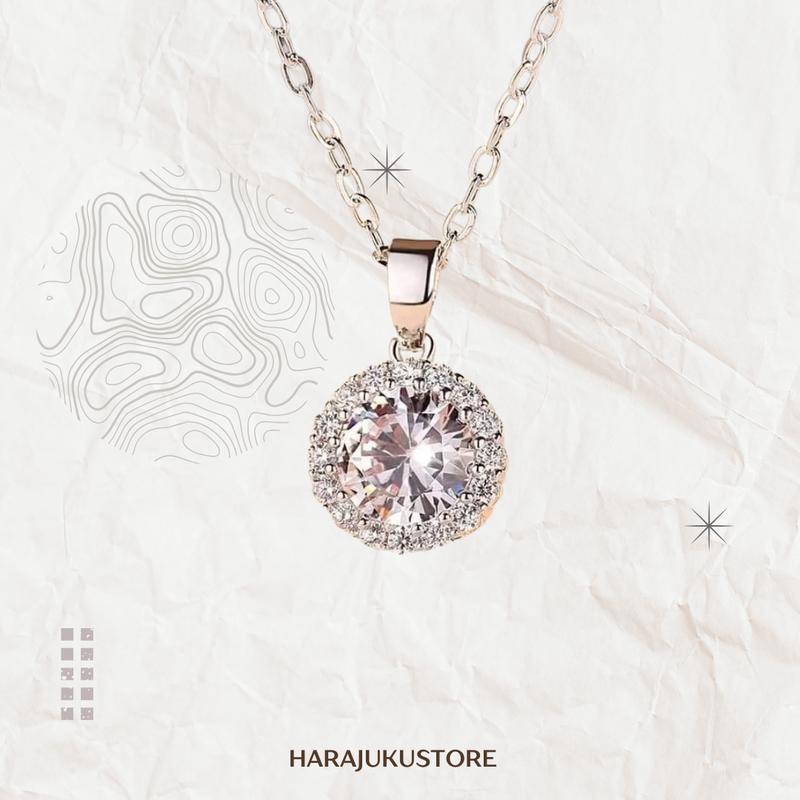 HARAJUKU kalung wanita moissanite korean style HIGH PREMIUM/ANTI KARAT (BISA COD) 2