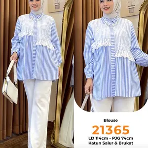 Blouse atasan wanita//blouse atasan salur mix burkat//atasan Katun wanita salur terlaris//blouse salur extu viral
