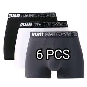 Kolor Murah Boxer 6 Pcs, Celana dalam Pria Murah Dewasa dan Remaja, Bahan Katun Spandek Karet Elastis dan Nyaman Cowok Pendek