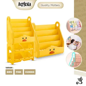 Rak Buku Anak Bebek C01/C02 Baby Bookshelf Rack/Tempat Penyimpanan Buku dan Laci Mainan Anak