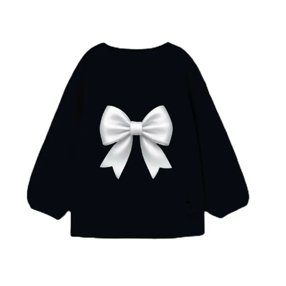 Baju Atasan Anak Pita Tangan Panjang Kaos Usia 1-10 Tahun - Fashion Perempuan Cantik