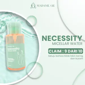 Madame Gie Necessity Micellar Water - 300ml Pembersih Wajah Make Up Remover Cleansing Water for All Skin Type