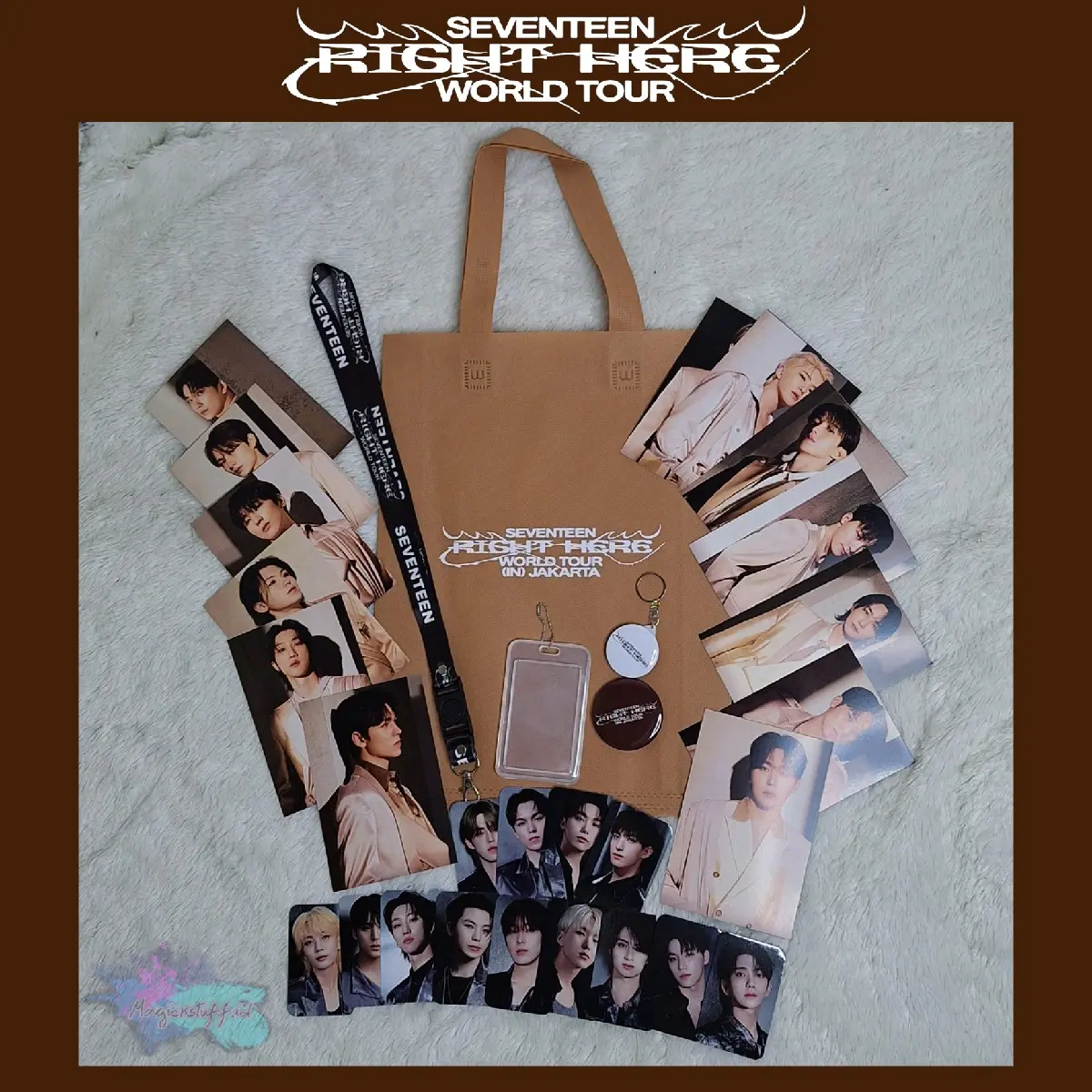 Seventeen Right Here Concert Lanyard Fankit | Paket Hemat Seventeen | K-pop Fankit Merchandise | Photocard Seventeen Right Here