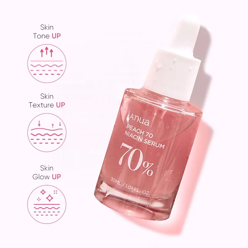 【ANUA】 Peach 70% Niacinamide Serum 30ml / ANUA Brightening Hydrating Face Serum Hyperpigmentation Treatment/Daily Clean Beauty