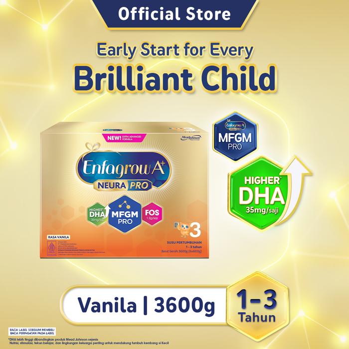 Gambar Enfagrow A+ 3 Susu Formula Anak 1 - 3 Tahun Vanila 3600 gr dari Enfagrow Essential Official Store Kota Medan Tokopedia