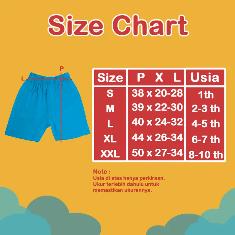 Setelan Kaos Lengan Pendek dan Celana Unisex Laki-laki Perempuan Motif Kartun 3