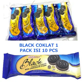 [VLN]Biskitop COOKIES Sandwich Isi 50g - Cookies sandwich Black Cookies/Tiramisu/Vanilla Mil/ Cherry 1 Pack Isi 10 lezat dan nikmat 4