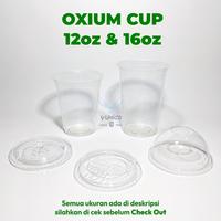 Gambar CUP OXIUM 12 Oz & 16 Oz ||CUP PLASTIK BIODEGREDABLE (TUTUP TERJUAL TERPISAH) (ISI 100PCS) - 12OZ dari YUMICO BALI Kota Denpasar 1 Tokopedia
