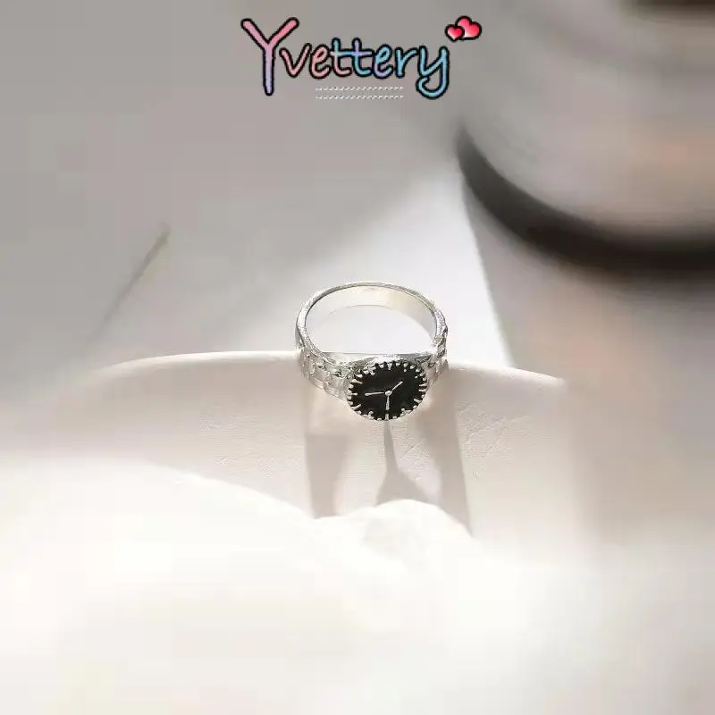 ❤️COD Cincin Watch Design Emas Perak Korean Ins Untuk Pria Dan Wanita Personalize Ring-Yy 6