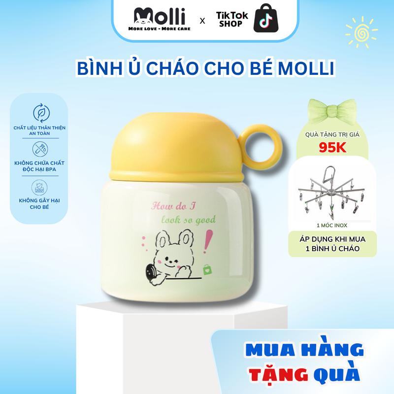 Bình Ủ Cháo Giữ Nhiệt Molli , Dung Tích 500ML MOL0019