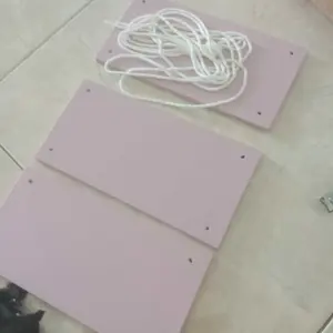 rak dinding gantung 3 susun warna pink Penyimpanan