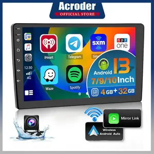 【Ada Kipas Pendingin】8G+128G Head Unit Android 13 mobil 7/9/10 Inch IPS Layer dengan Kamera Mundur Wifi Bluetooth Mirror Link GPS AUX FM AHD 1080P untuk General Motors tv mobil