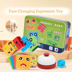 YUNLEOToys Face Changing Expression Toy Family Game Puzzle Anak Mainan Edukasi
