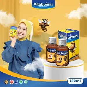 BUNDLING VITABUMIN 2 BOTOL 130ml Vitamin ikan gabus - Madu Anak Memelihara Kesehatan