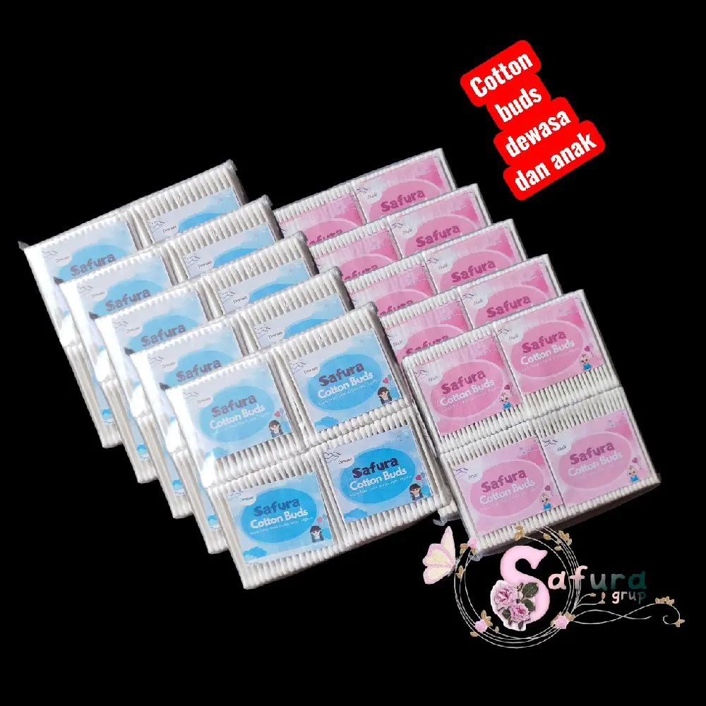 cotton Bud anak dan dewasa 12 pak (±450 pcs)