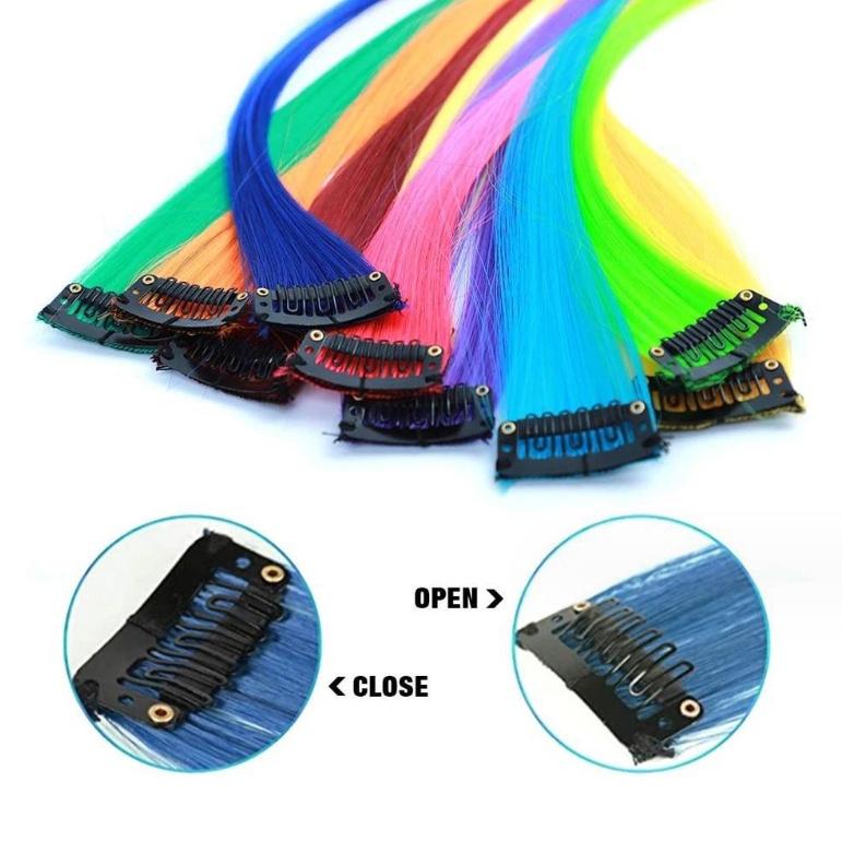 SAO - 6121 Extension Smoothing Wig / Wig Jepit Extension Smoothing / Wig Jepit Rambut Palsu / Hair Clip Wig Colour Highlight 3
