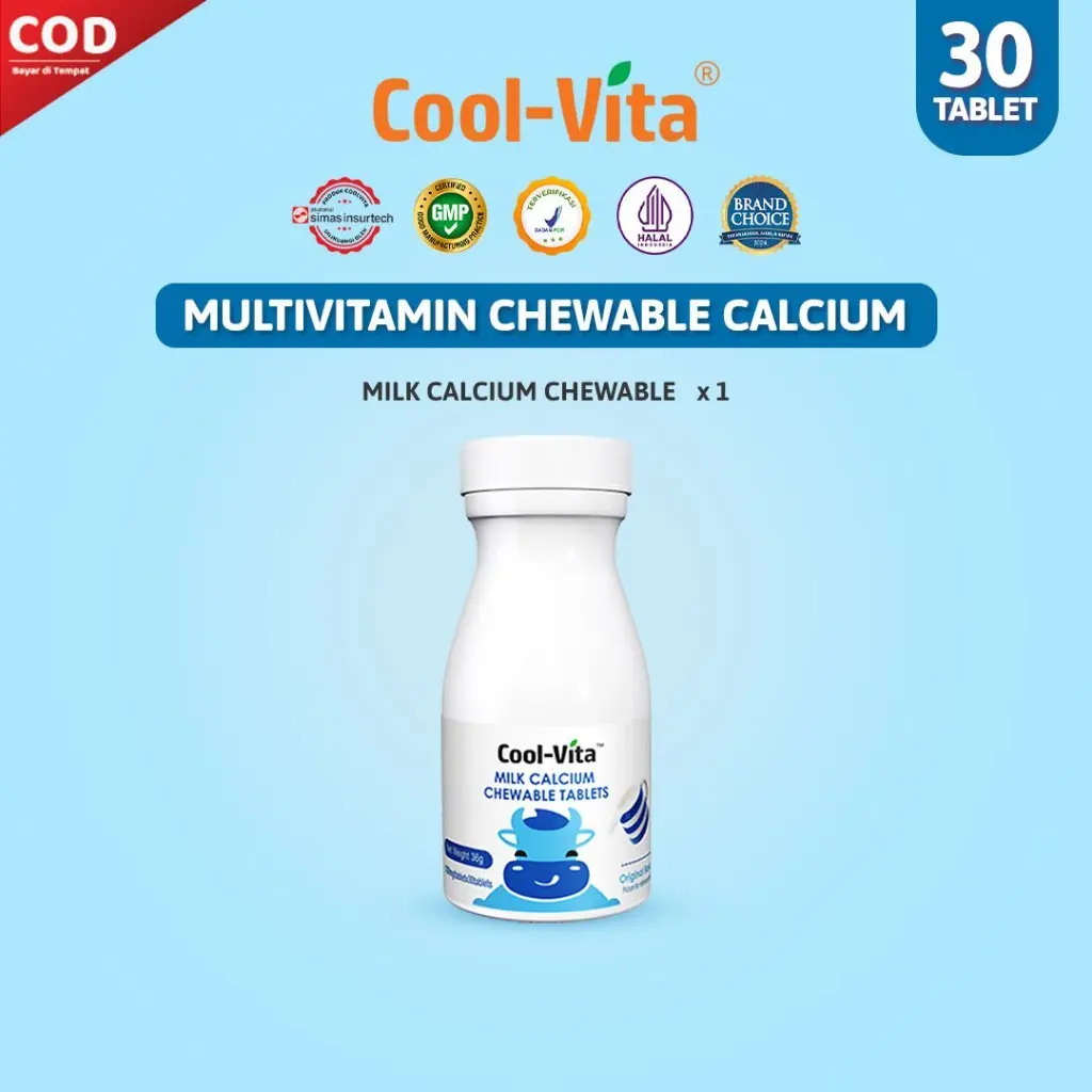 Coolvita Milk Calcium Chewable Vitamin Tinggi Kalsium