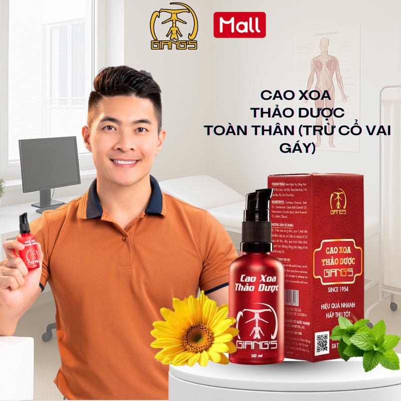 Dầu Nóng Xoa Bóp Quốc Cơ Dạng Xịt 50ml – Cao Xoa Thảo Dược Giảm Đau Toàn Thân Chai Đỏ Chính Hãng Cho Người Tập Thể Thao Văn Phòng Người Già