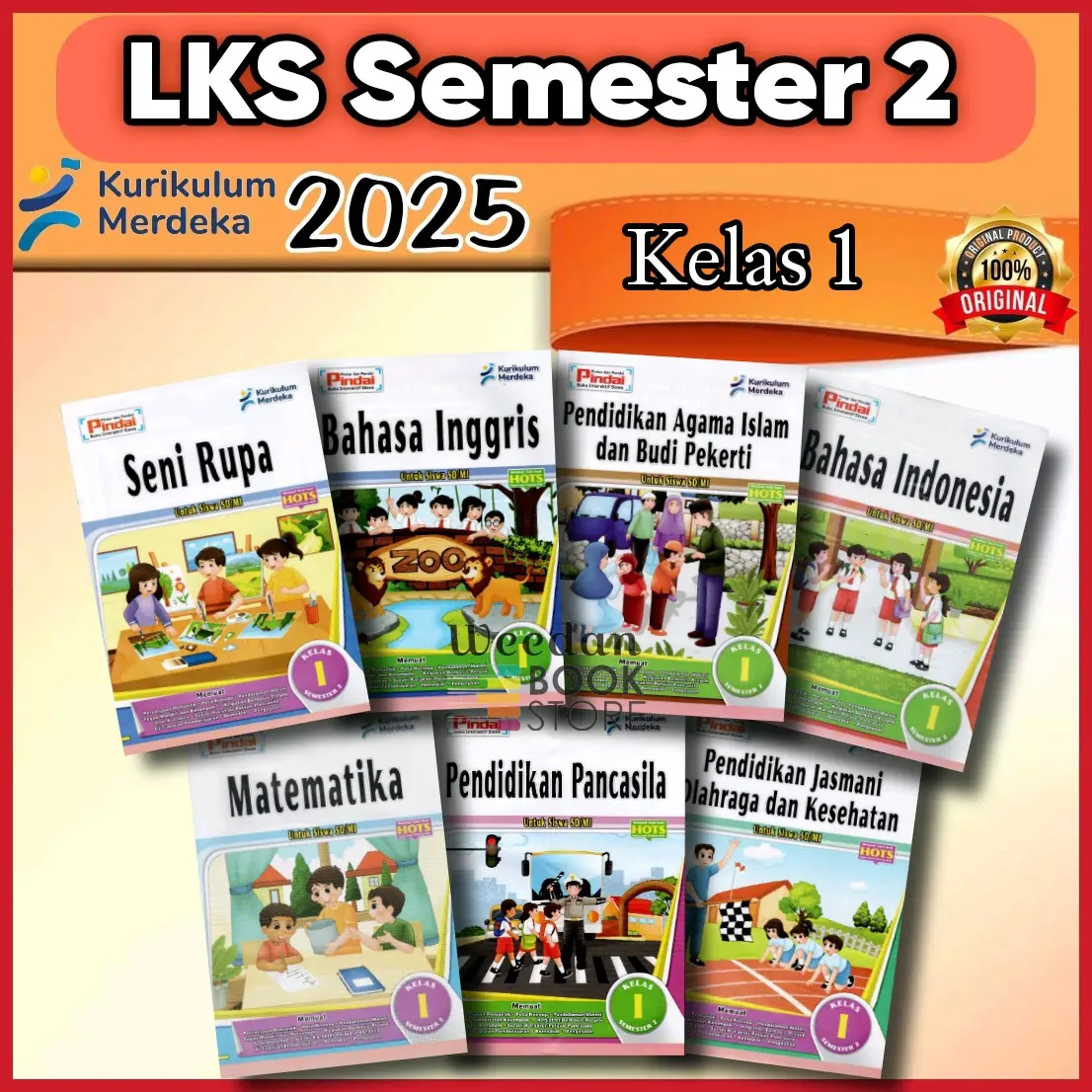 [ 2025 ] LKS PINDAI Kelas 1 Sd Semester 2 Kurikulum Merdeka Cv Arya Duta Terbaru