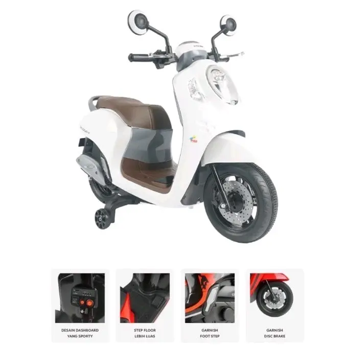 Mainan Motor Aki Anak Scoopy 3