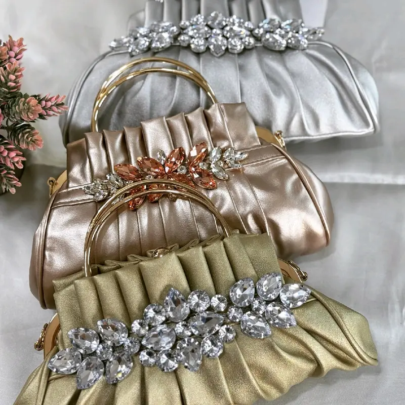 Tas Pesta AMINDA Embellished Crystal Clutch Bag Wanita 2