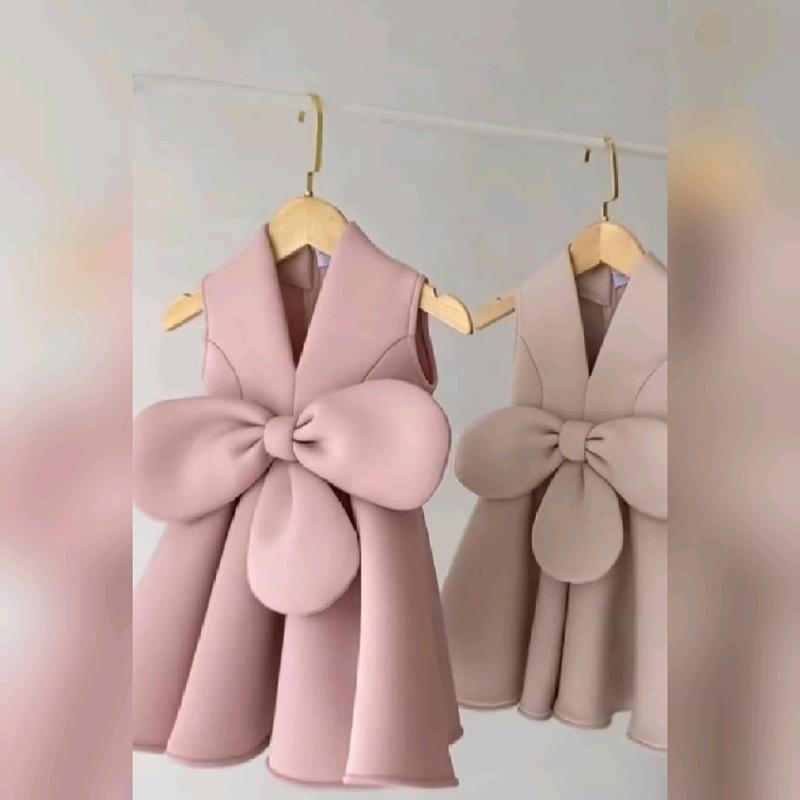 DRESS Anak Bunga Pita MEWAH 1