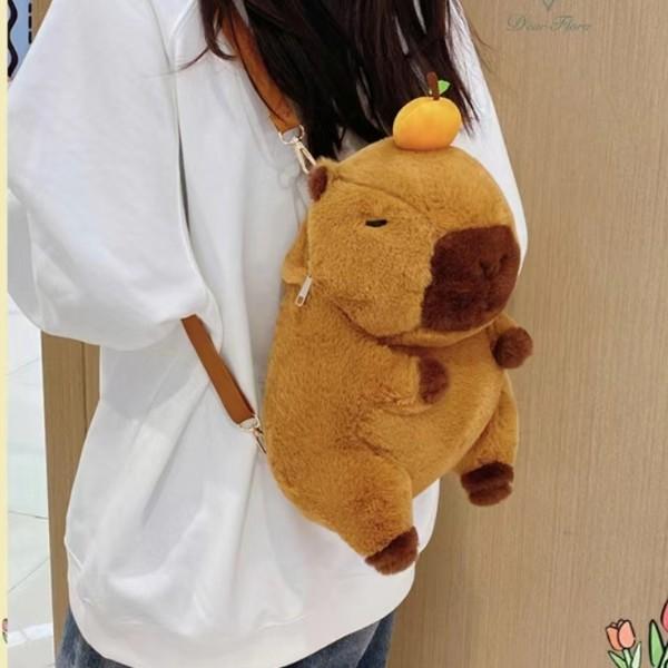 Tas ransel wanita backpak capybara tas beruang lucu tas ransel capybara lucu tas wanita import terbaru tas capybara Backpack 6