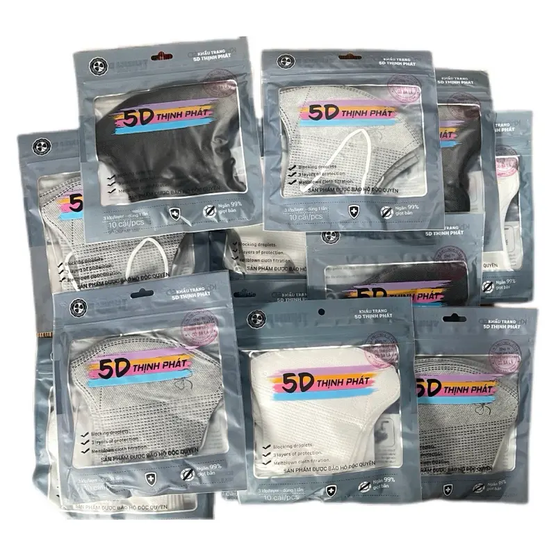 Combo 50-100 cái Khẩu trang Thịnh Phát hàng chất lượng khautrang 5d máy chém đen Phụ Kiện Accessories việt nam Che Mặt giare khau Xmas Tết tiến thinhphat 5D Thịnh Phát Khẩu Trang 5D Khẩu Trang 5D