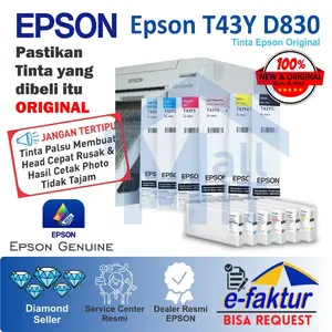 TINTA CATRIDGE EPSON SL D830 SL-D830 DRYLAB T43Y T 43Y T 43 Y Original