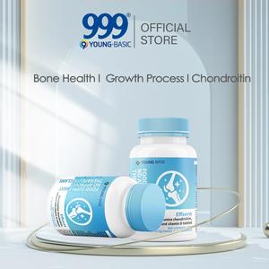 Kapsul Glucosaminechondroitin, 9YOUNG-BASIC, Mengandungi Glukosamin, Chondroitin, Kalsium dan Vitamin D, 1 Botol mengandungi 0.5g*90 kapsul, Formula Penjagaan 4-dalam-1, Sesuai untuk Penjagaan Kesihatan, Makanan Tambahan Saintifik