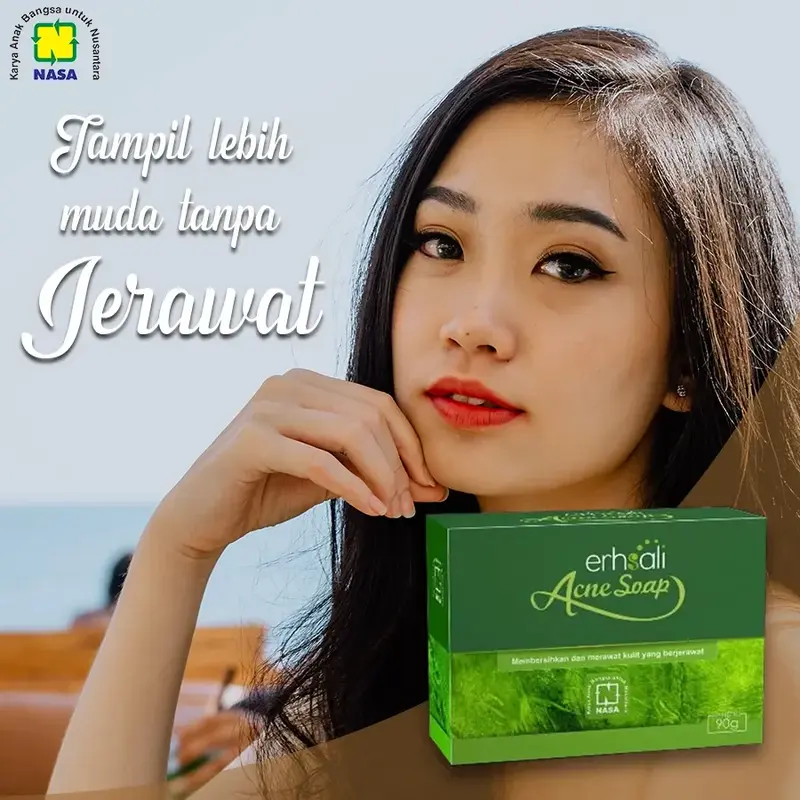 Bebas Jerawat dan Kulit Mulus Alami dengan Sabun Erhsali NASA pembersih badan sabun  mandi Menyembuhkan Soap 4