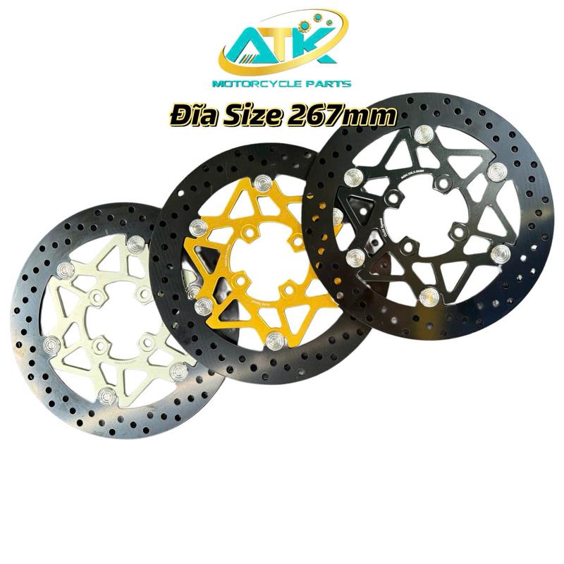 Đĩa Phanh Trước GOLD SPEED Size 267mm Thông Dụng Cho Các Dòng Xe Mâm 4 Lổ Ex150 Sirius Wave.Phụ Tùng