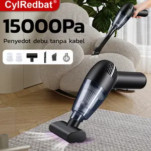 CylRedBat 15000Pa Portable Cordless vacuum cleaner penyedot debu Pengisapan yang kuat aksesoris mobil Alat pel lantai fakum cleaner penyedot debu penghisap kasur kucing vacum cleaner isi ulang USB vakum cleaner sofa listrik Mini vaccum elektronik rumah