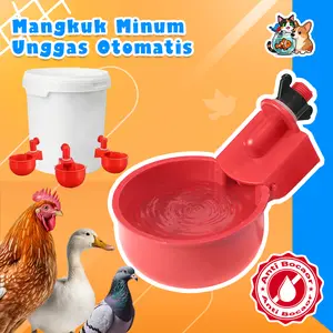 Mangkuk Minum Unggas Nipple Otomatis Praktis Hemat Air & Higienis