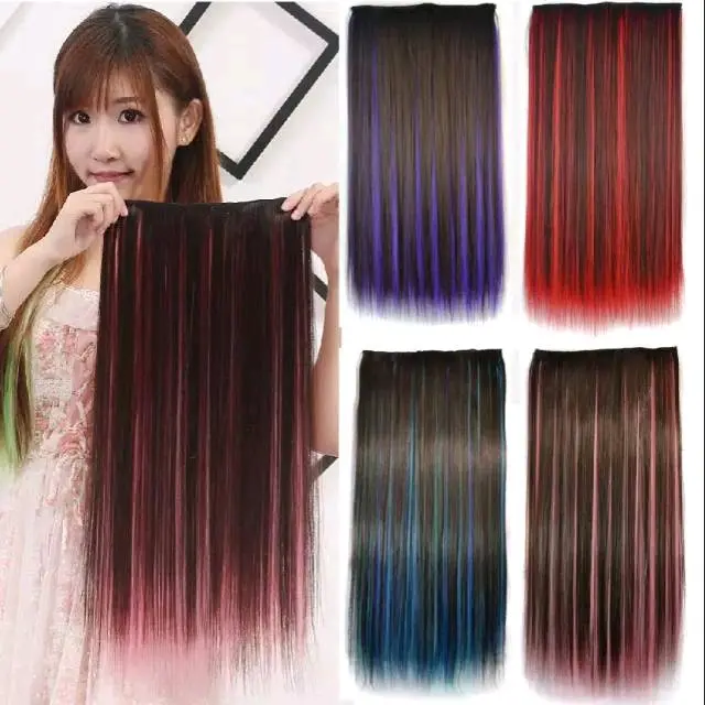 Hairclip ombre lurus(Rambut sambung)