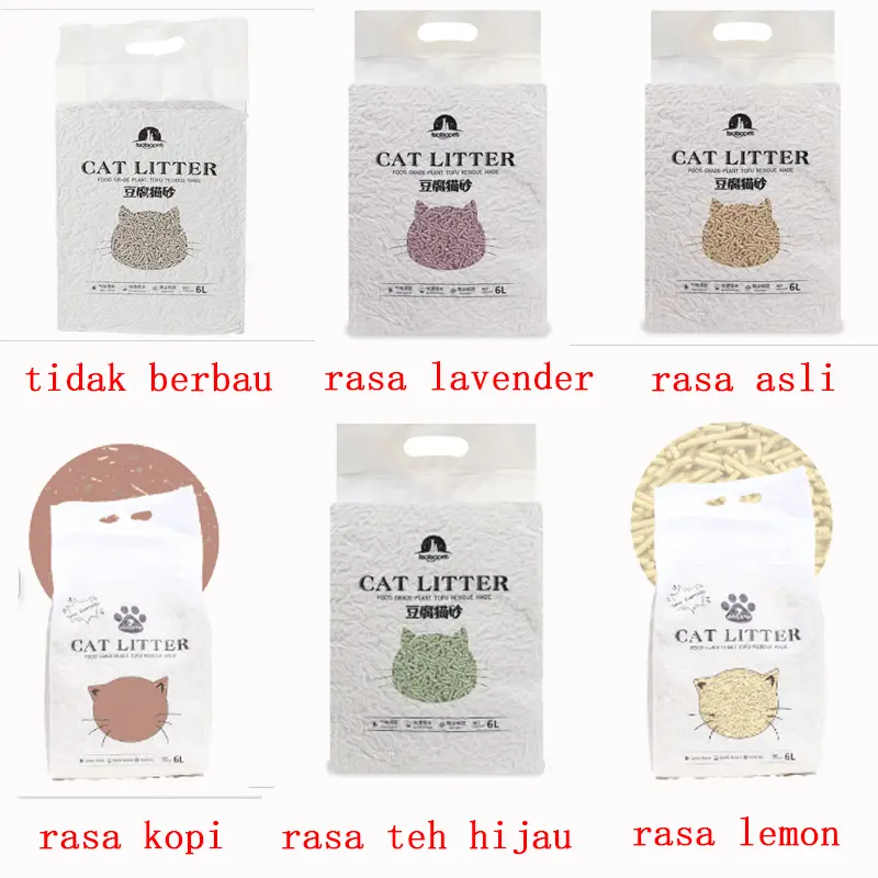 Master Tofu Soya Cat Litter Pasir Gumpal Kucing 6 Litter 8