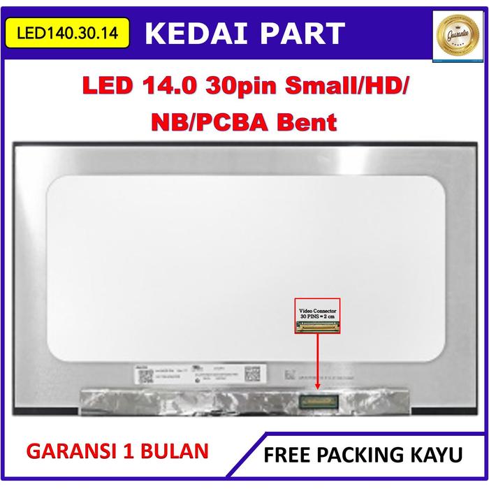 Jual LED LCD 14.0 14 Inch 30 Pin 30pin Small Narrow FHD Full HD IPS ...