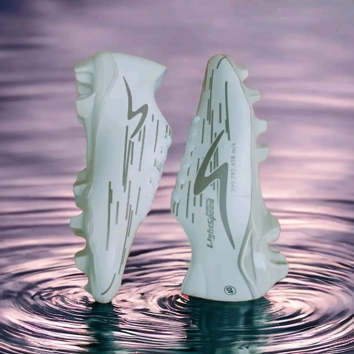 Sepatu Bola specs Ls Rebon white FG Boots